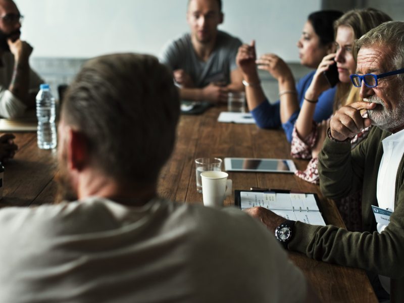 People Meeting Seminar Office Concept